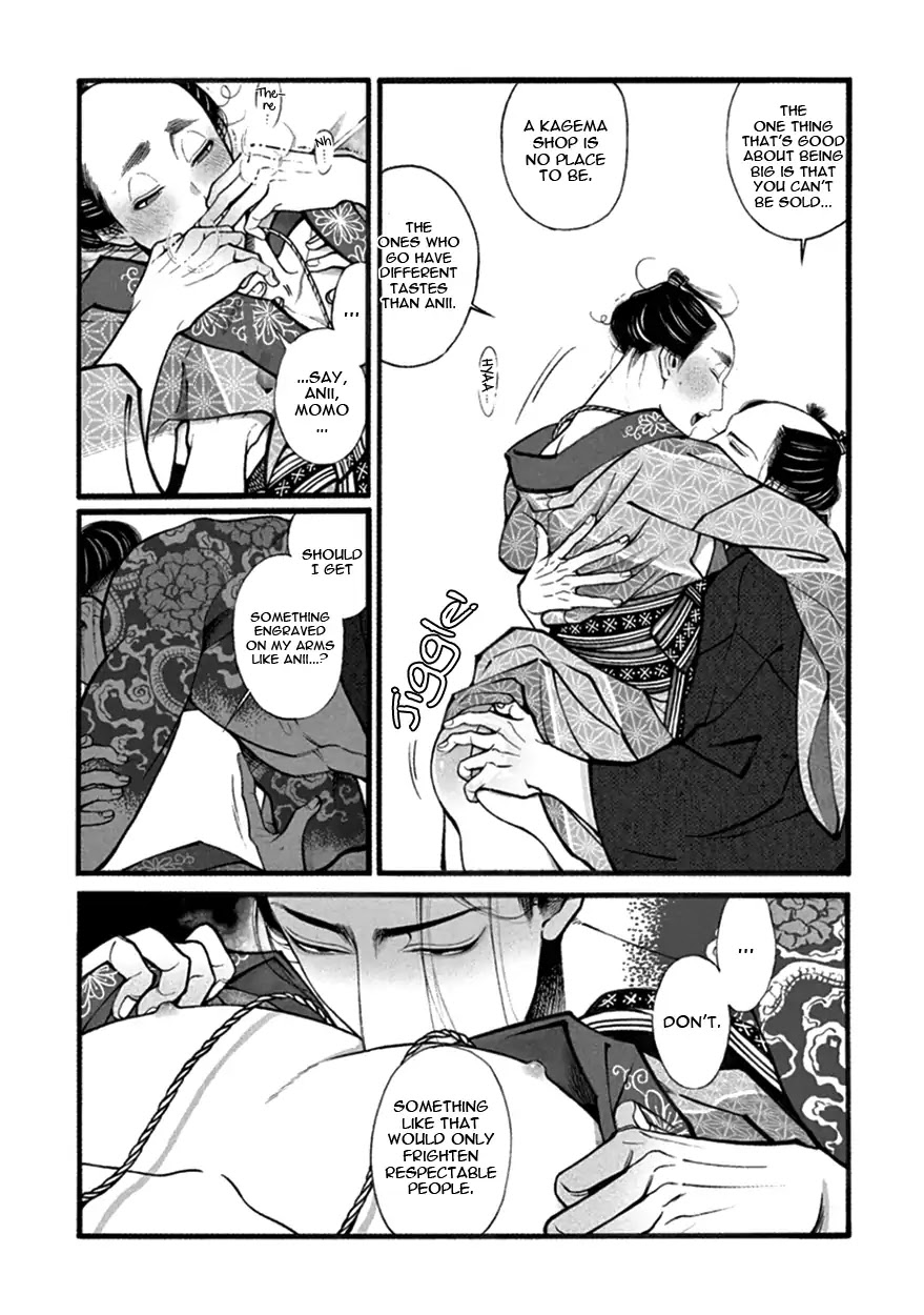Momo to Manji Chapter 13 page 14 - Chapter 13: Hanami de Ippai (Full on Flower Watching)