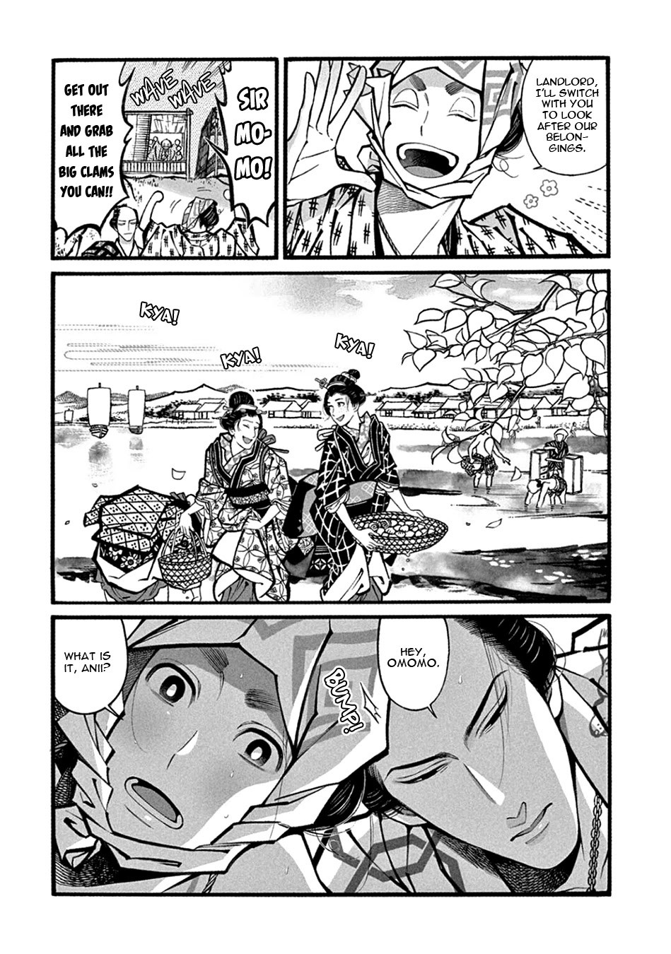 Momo to Manji Chapter 18 page 13 - Chapter 18: Clam Digging
