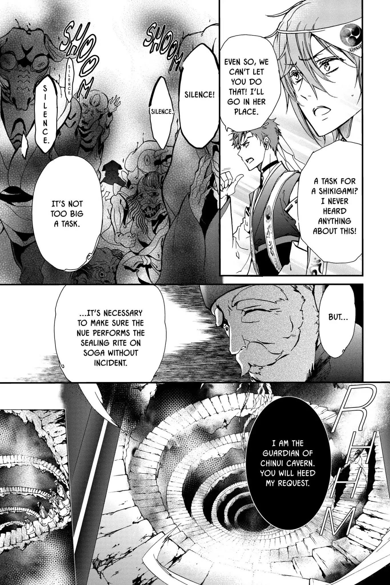 Momochi-san Chi no Ayakashi Ouji Chapter 11 page 7 - Chapter 11: The Nue of Chinui Cavern