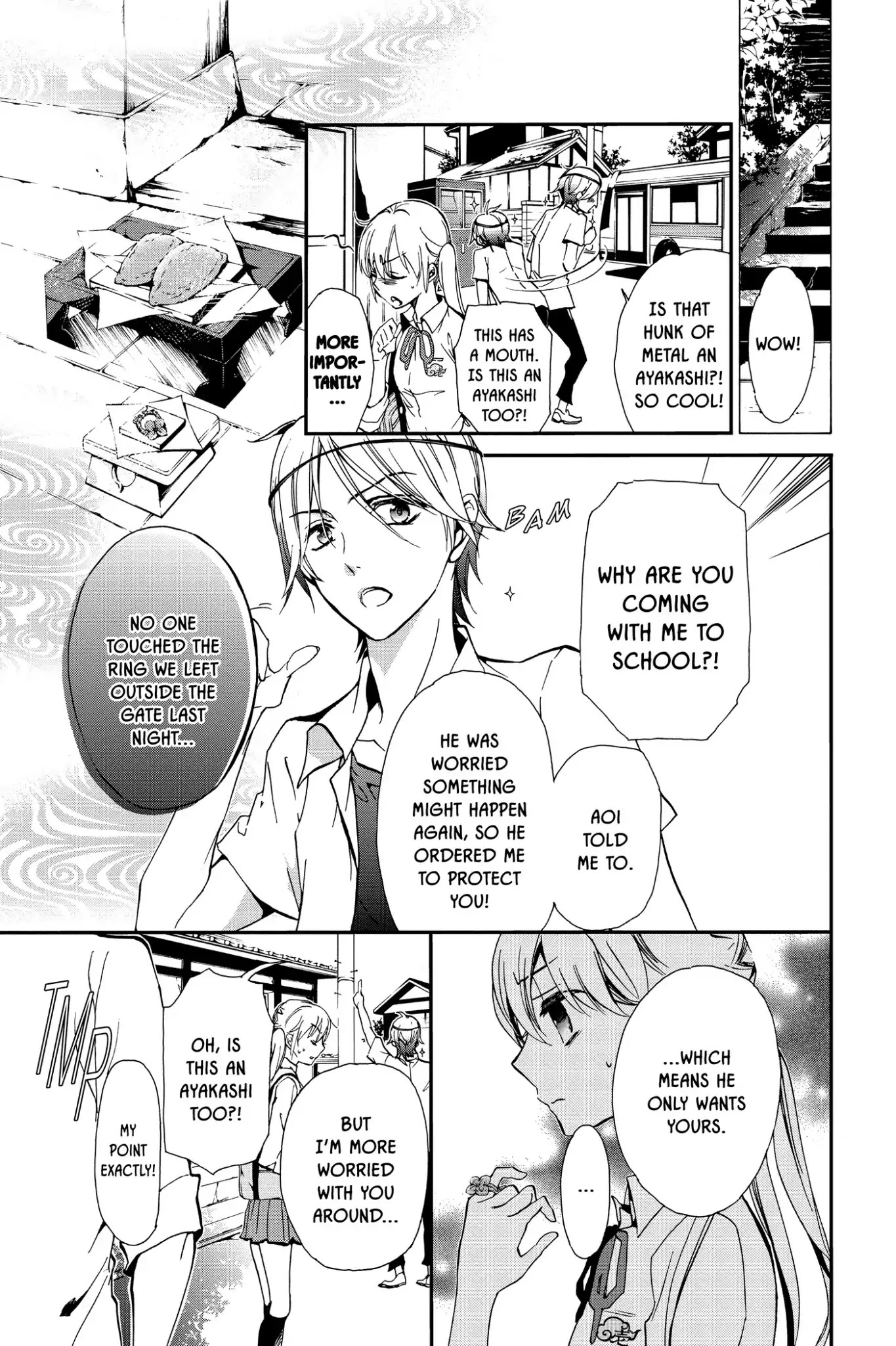 Momochi-san Chi no Ayakashi Ouji Chapter 12 page 34 - Chapter 12: Four-Leaf Clover and a Pinkie Promise