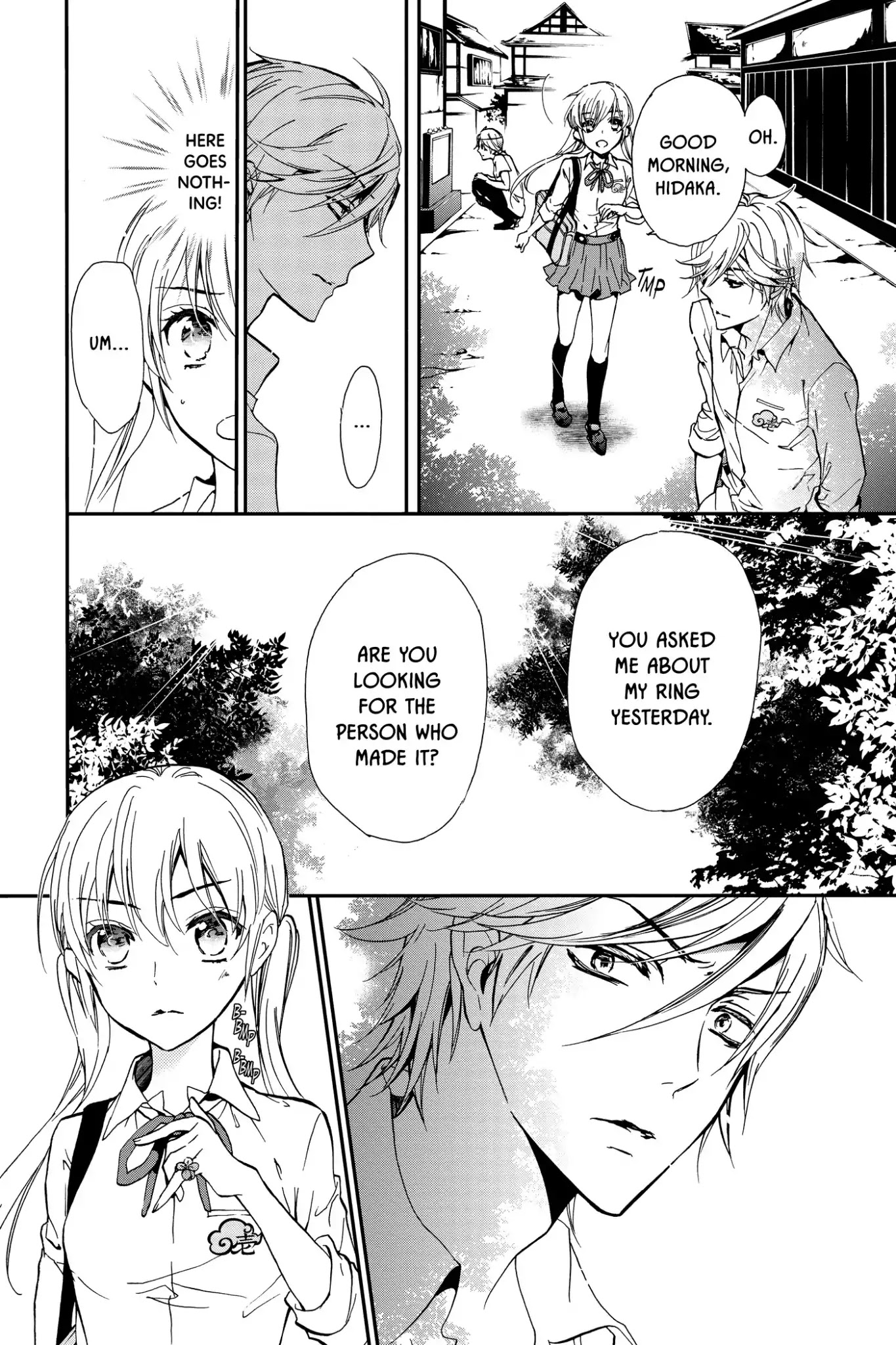 Momochi-san Chi no Ayakashi Ouji Chapter 12 page 35 - Chapter 12: Four-Leaf Clover and a Pinkie Promise