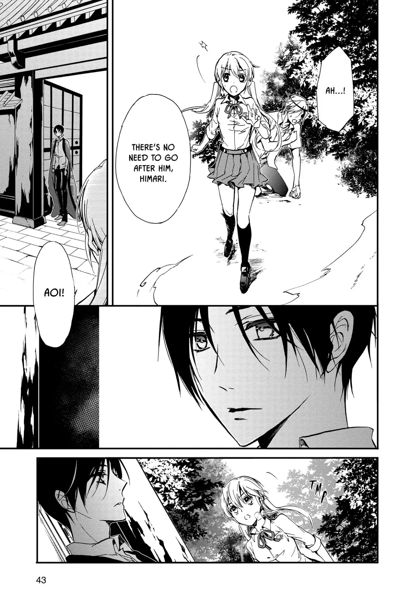 Momochi-san Chi no Ayakashi Ouji Chapter 12 page 44 - Chapter 12: Four-Leaf Clover and a Pinkie Promise