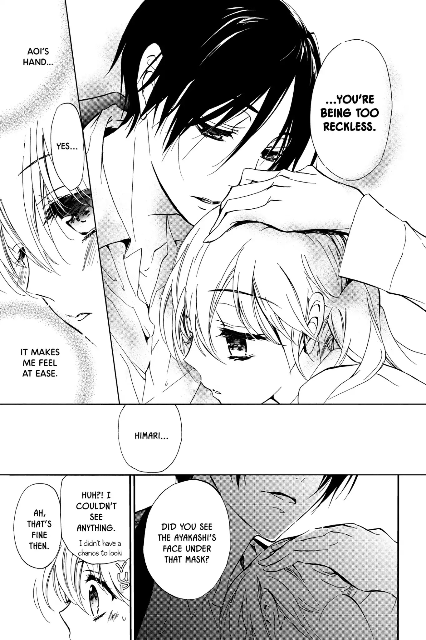 Momochi-san Chi no Ayakashi Ouji Chapter 12 page 46 - Chapter 12: Four-Leaf Clover and a Pinkie Promise