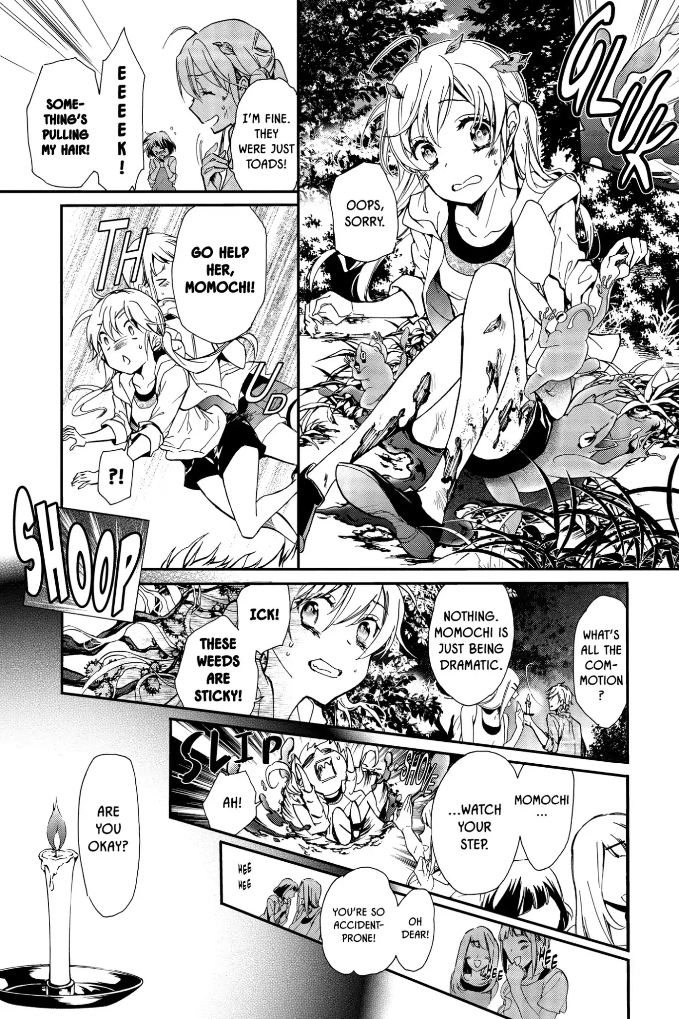 Momochi-san Chi no Ayakashi Ouji Chapter 18 page 19 - Chapter 18: Enjoying the Cool Evening Breeze?! A Scare Dare