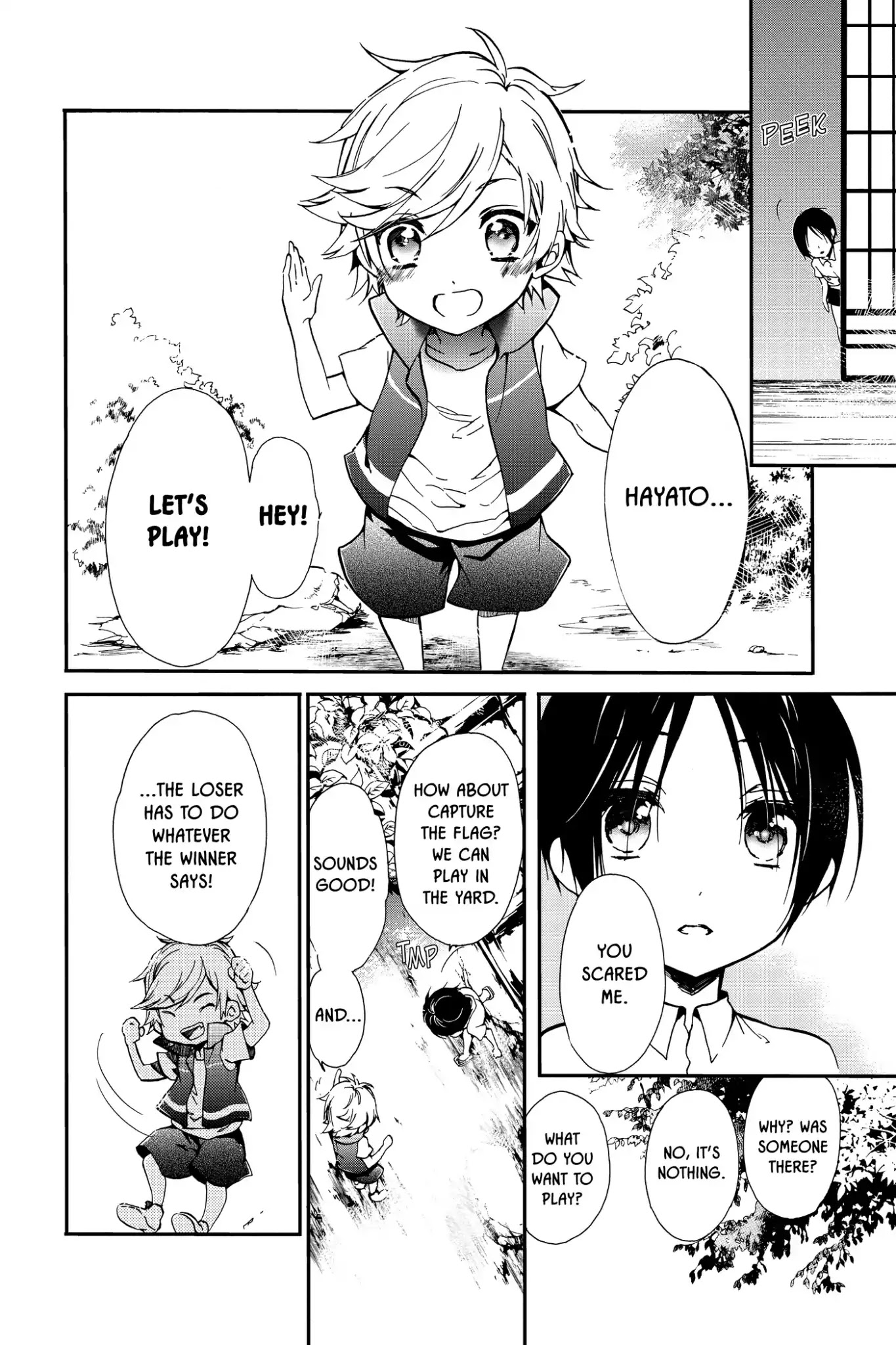Momochi-san Chi no Ayakashi Ouji Chapter 23.5 page 2 - Vol.6 Bonus Story: Child's Play