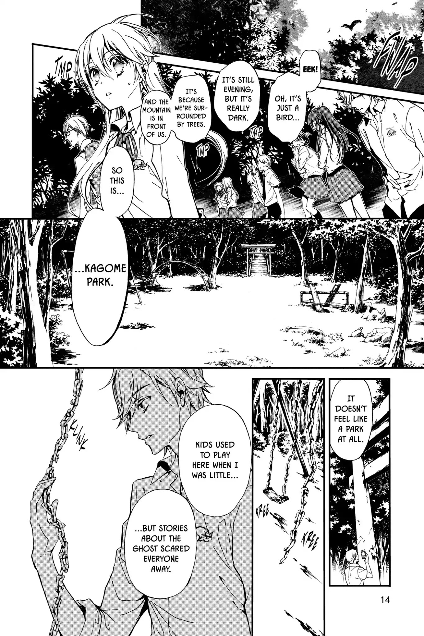 Momochi-san Chi no Ayakashi Ouji Chapter 24 page 15 - Chapter 24: Kagome Kagome