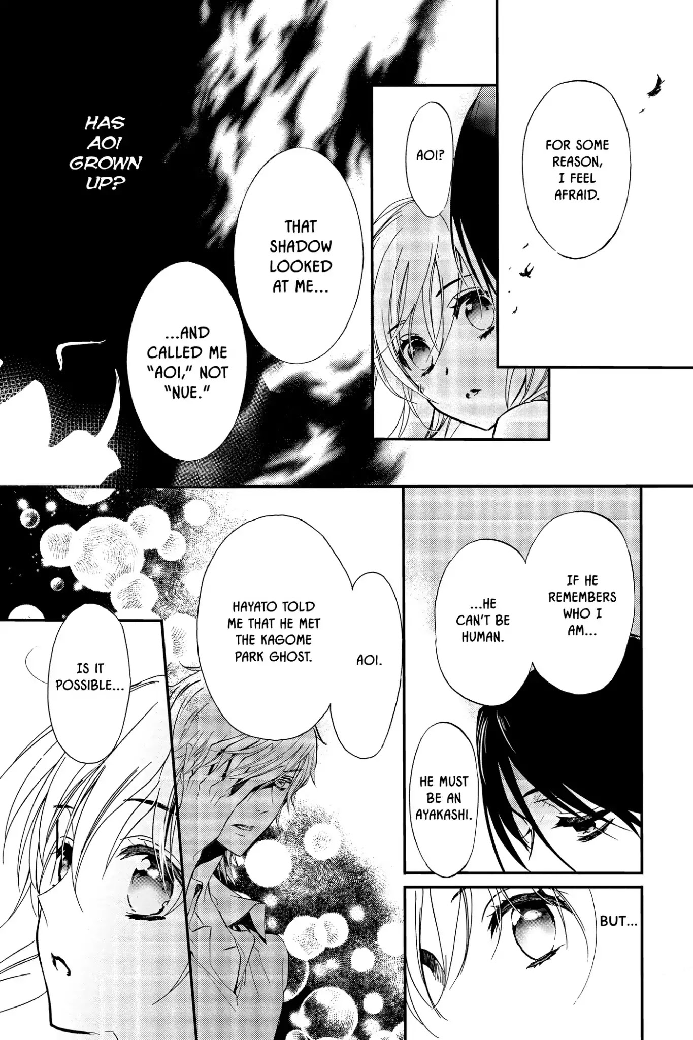 Momochi-san Chi no Ayakashi Ouji Chapter 25 page 15 - Chapter 25: The Bird in the Cage