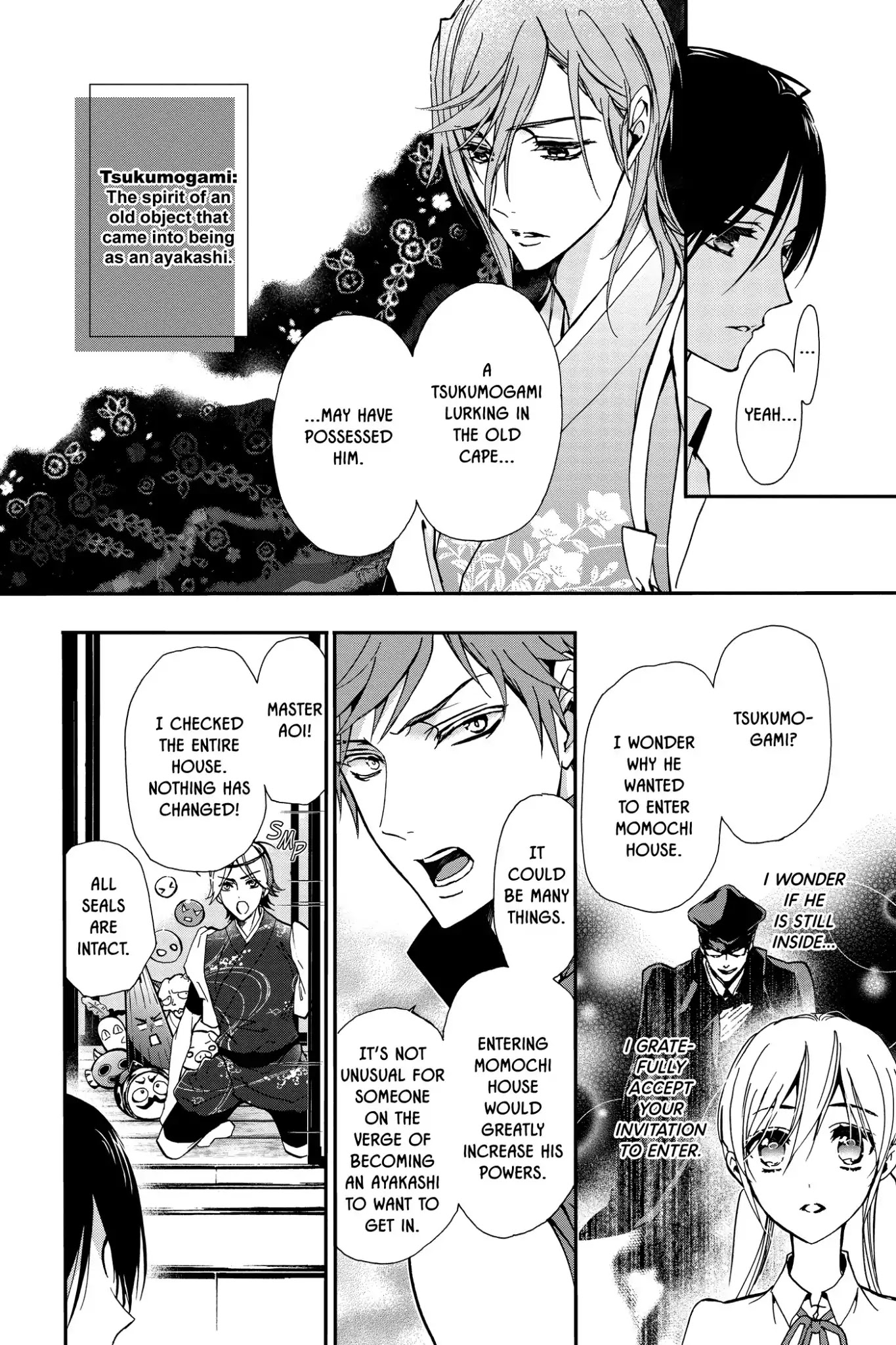Momochi-san Chi no Ayakashi Ouji Chapter 25 page 6 - Chapter 25: The Bird in the Cage