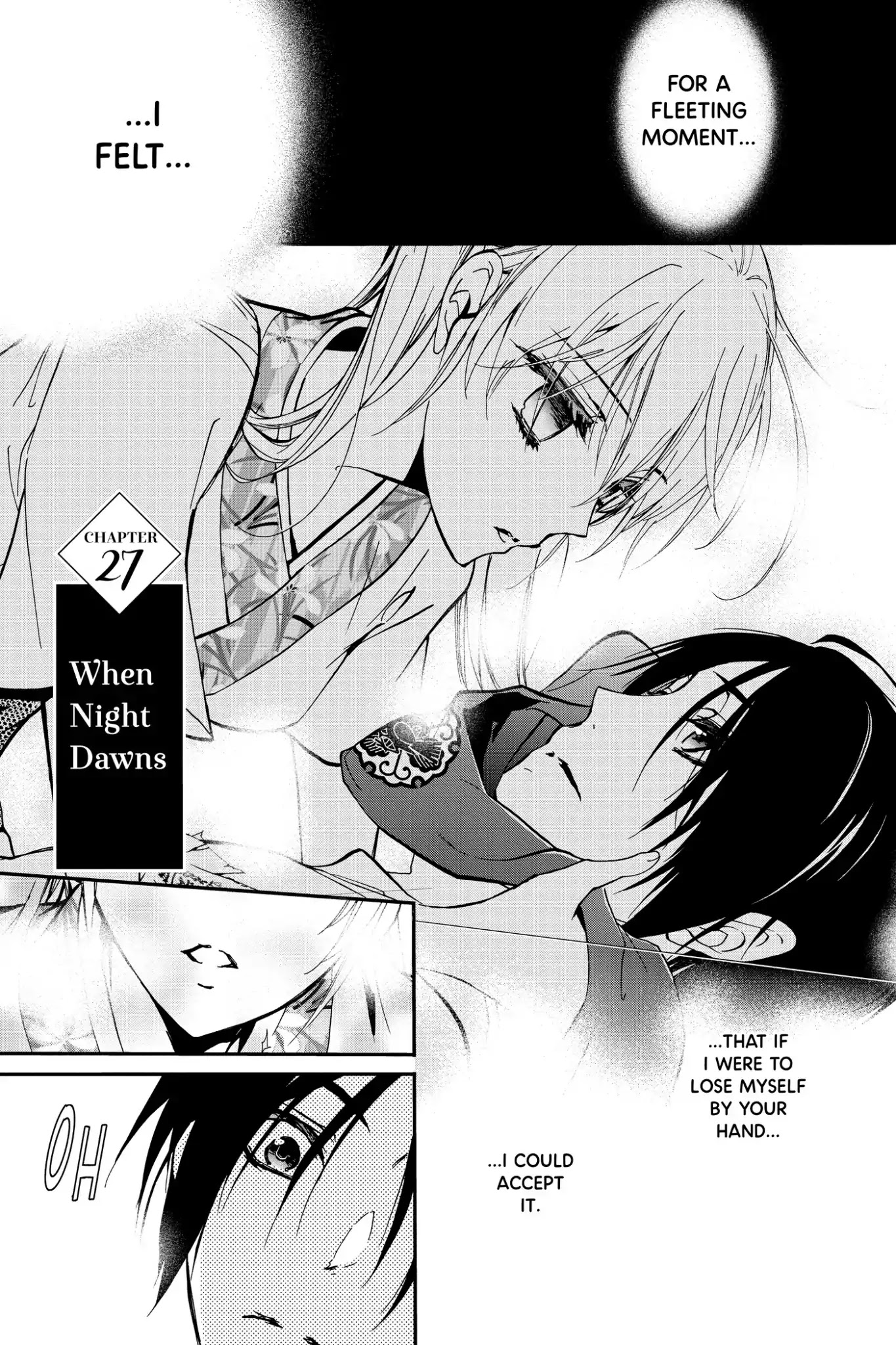 Momochi-san Chi no Ayakashi Ouji Chapter 27 page 1 - Chapter 27: When Night Dawns
