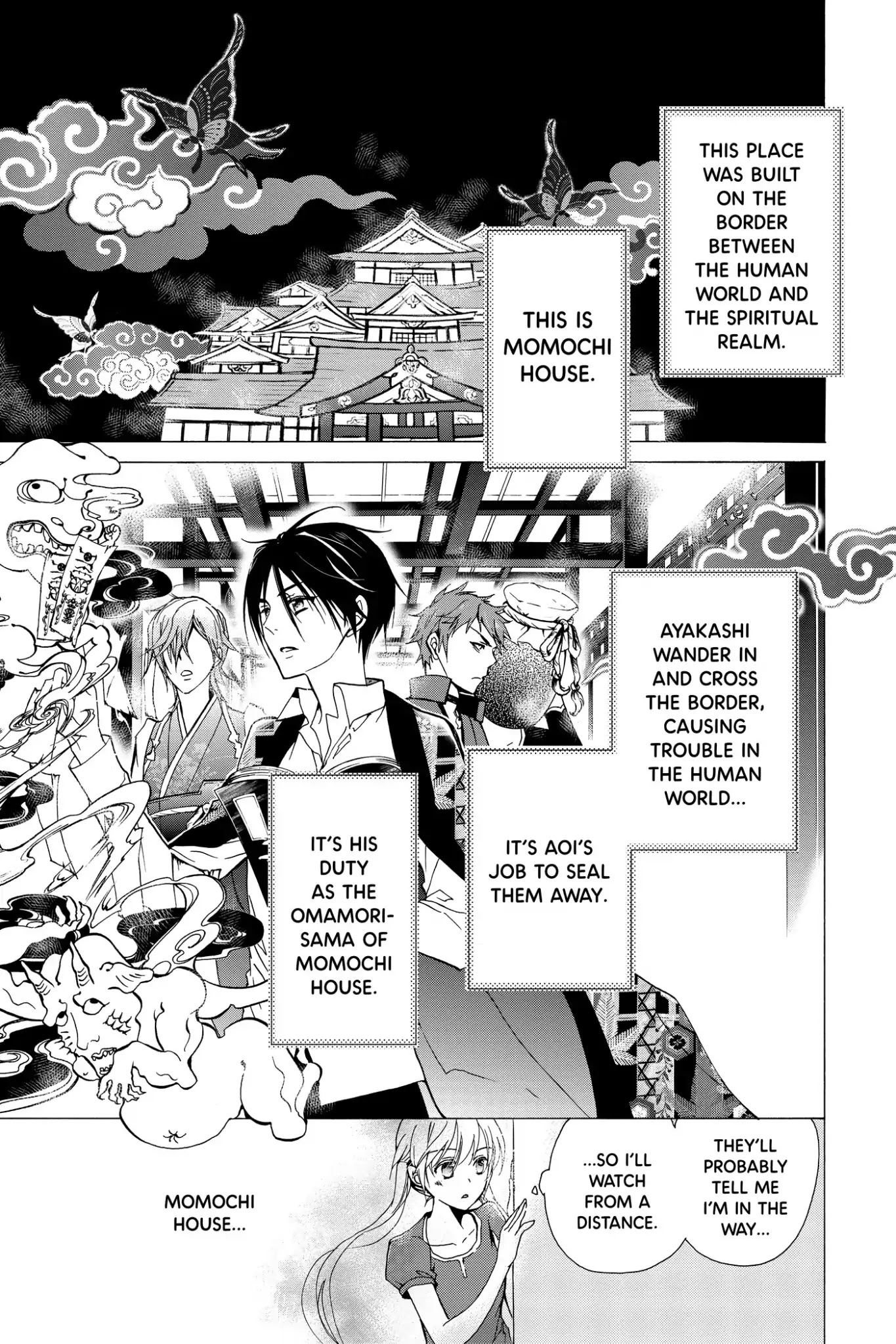 Momochi-san Chi no Ayakashi Ouji Chapter 3 page 5 - Chapter 3: Falling Cherry Blossoms Stir Up a Storm of Love?!