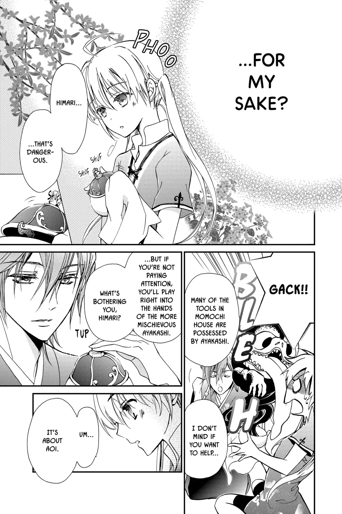 Momochi-san Chi no Ayakashi Ouji Chapter 3 page 7 - Chapter 3: Falling Cherry Blossoms Stir Up a Storm of Love?!