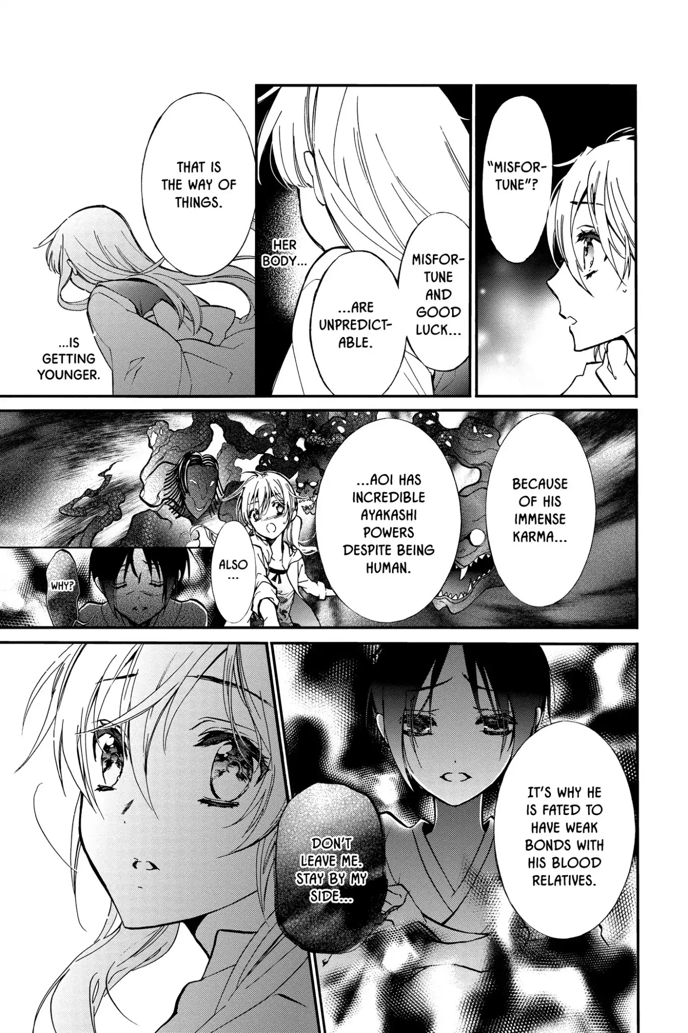 Momochi-san Chi no Ayakashi Ouji Chapter 30 page 25 - Chapter 30: The Tale of Aoi's Past