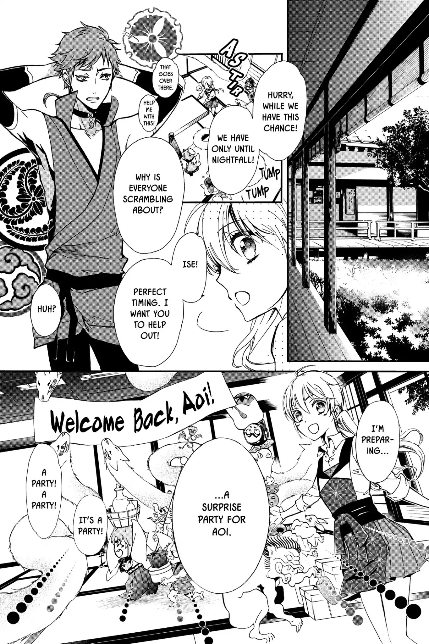 Momochi-san Chi no Ayakashi Ouji Chapter 34 page 9 - Chapter 34: Welcome Back to Momochi House!