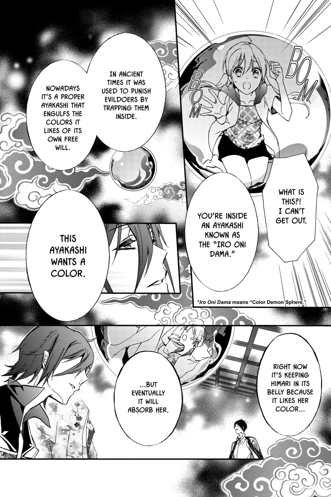 Momochi-san Chi no Ayakashi Ouji Chapter 37 page 12 - Chapter 37: Color Tag