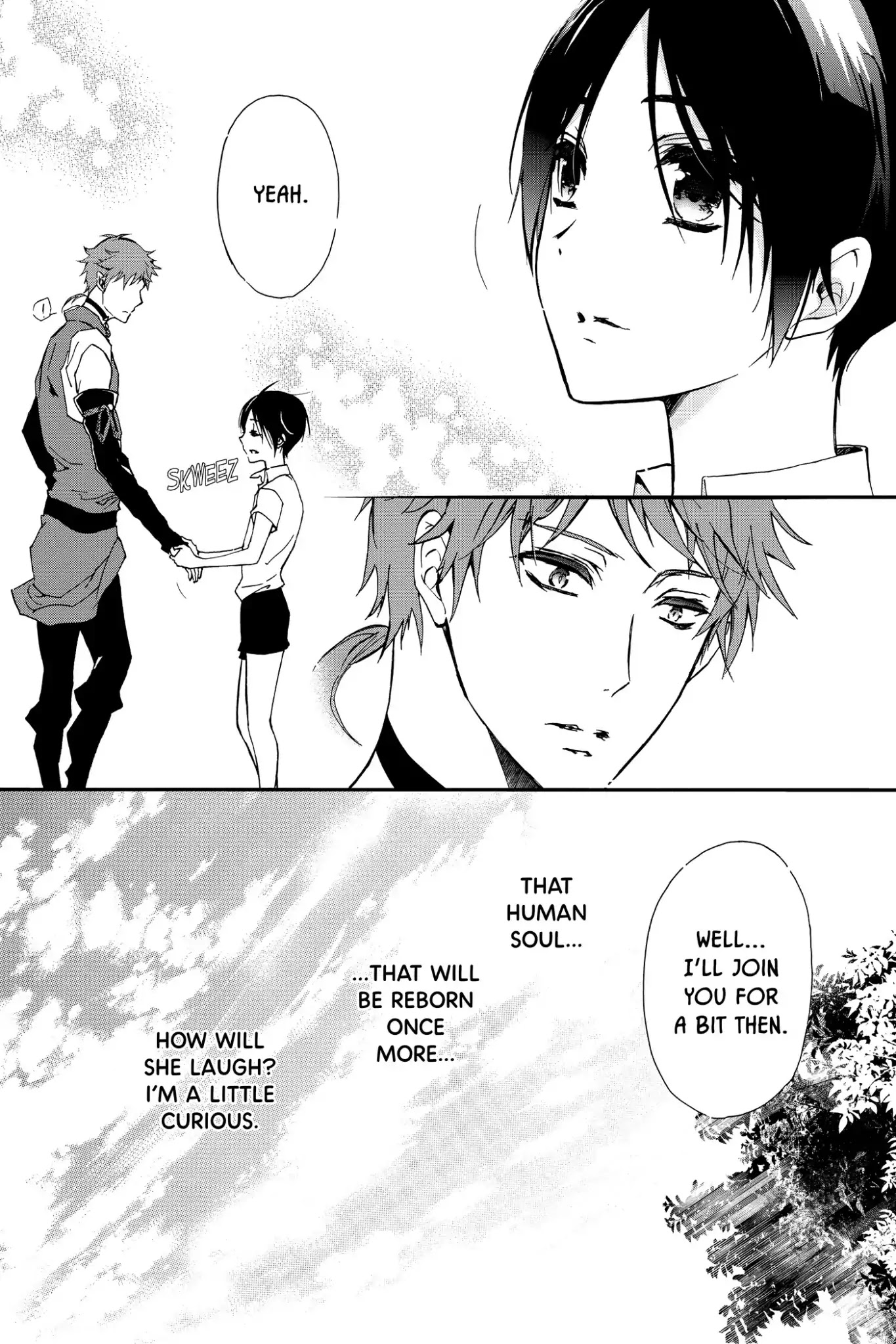 Momochi-san Chi no Ayakashi Ouji Chapter 38.5 page 34 - Vol.10 Bonus Story: To Capture an Orangutan: A Comedic Tale