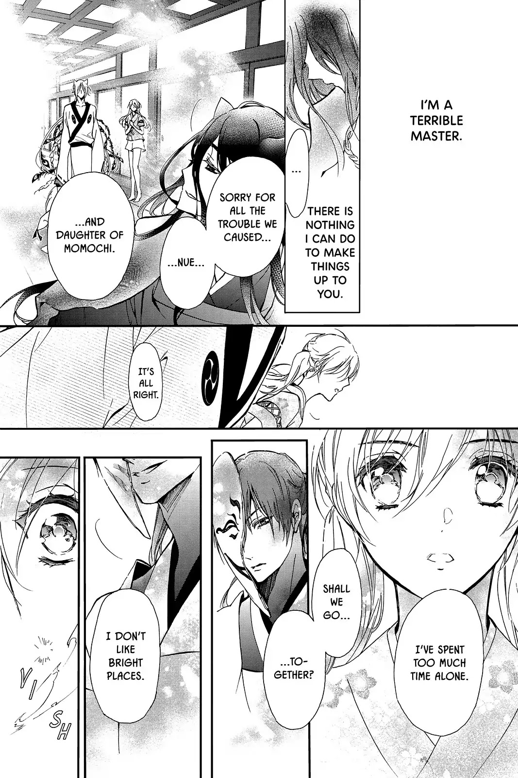 Momochi-san Chi no Ayakashi Ouji Chapter 43 page 20 - Chapter 43: The Pain of Parting with Loved Ones: Welcoming Fire