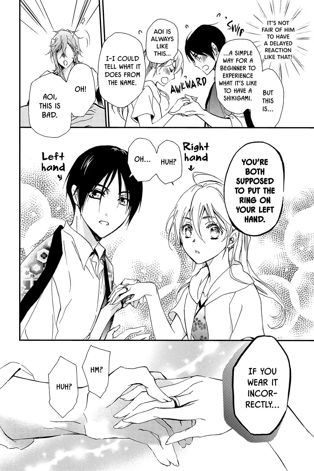 Momochi-san Chi no Ayakashi Ouji Chapter 46 page 21 - Chapter 46: Join Together, Open Wide