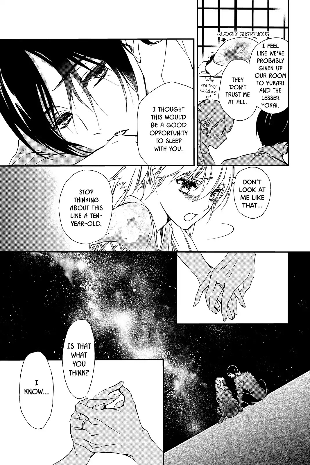 Momochi-san Chi no Ayakashi Ouji Chapter 46 page 28 - Chapter 46: Join Together, Open Wide