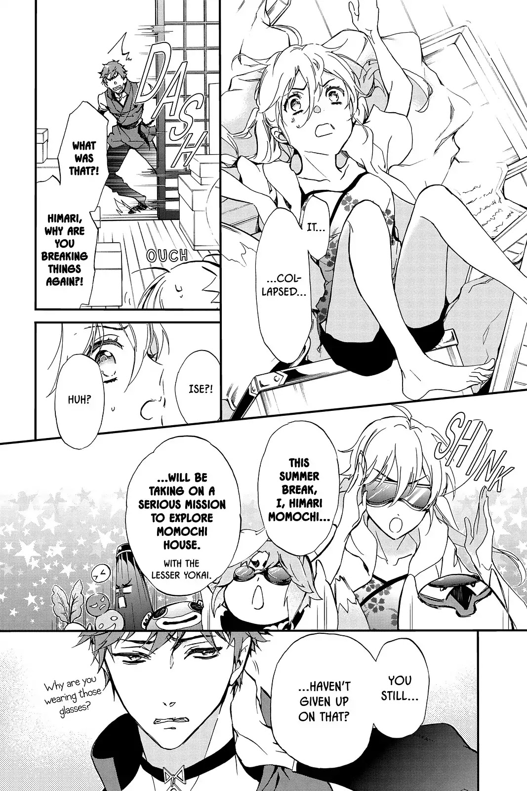Momochi-san Chi no Ayakashi Ouji Chapter 46 page 9 - Chapter 46: Join Together, Open Wide