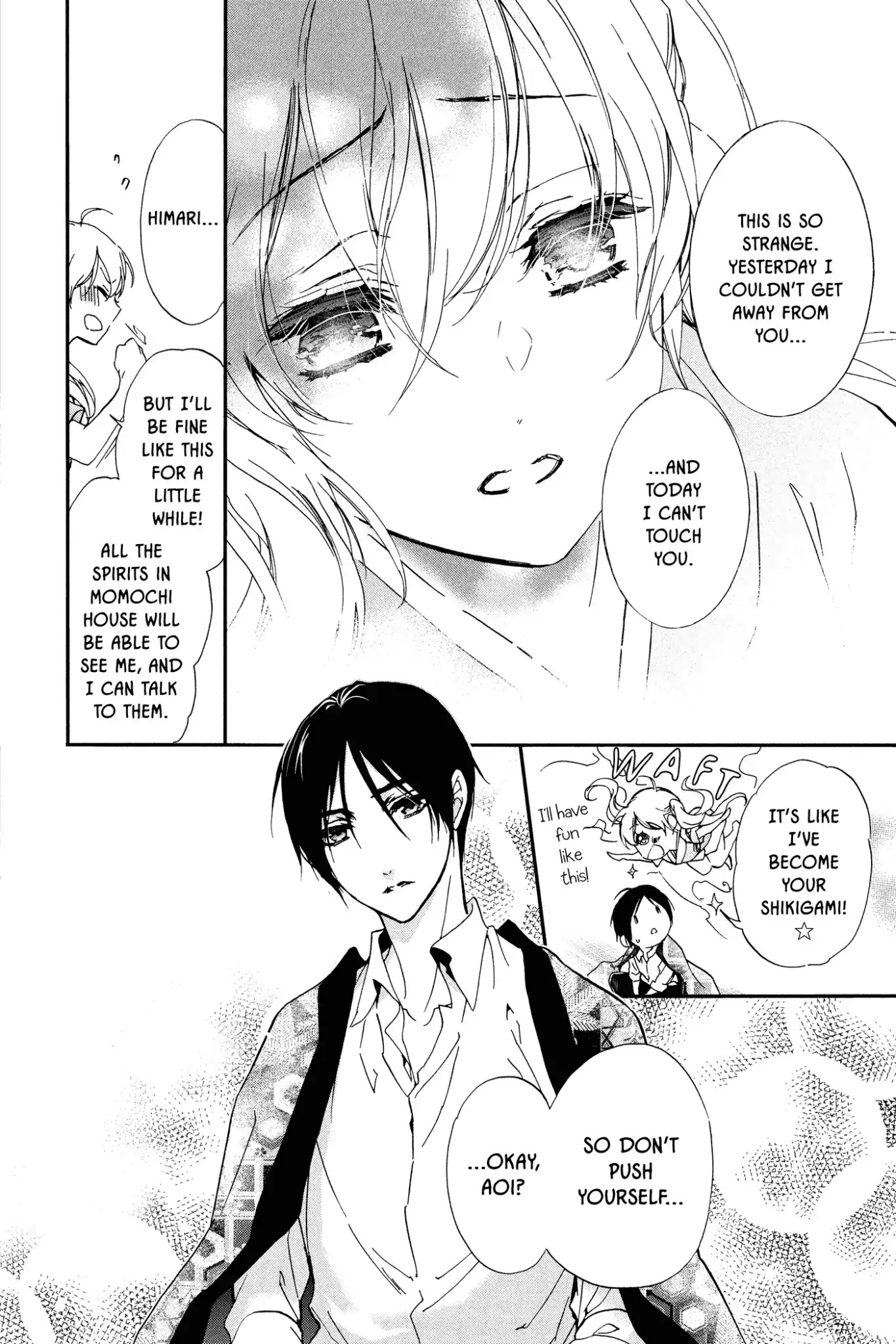 Momochi-san Chi no Ayakashi Ouji Chapter 47 page 16 - Chapter 47: Summer Learning Experience ★ Himari Become a Ghost