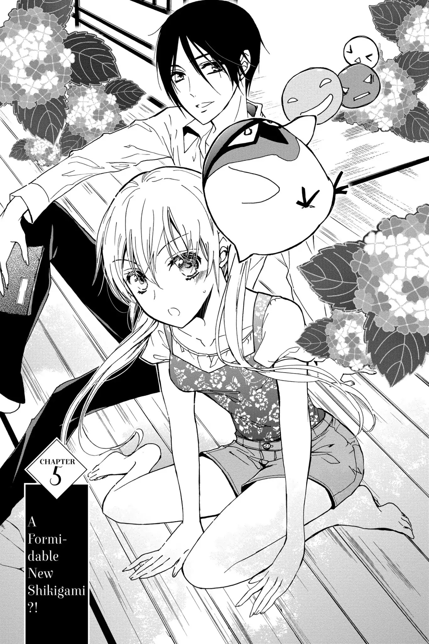Momochi-san Chi no Ayakashi Ouji Chapter 5 page 1 - Chapter 5: A Formidable New Shikigami?!