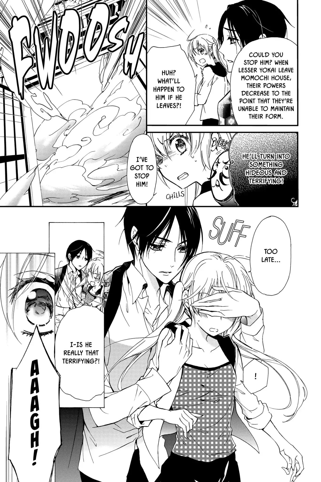 Momochi-san Chi no Ayakashi Ouji Chapter 5 page 3 - Chapter 5: A Formidable New Shikigami?!