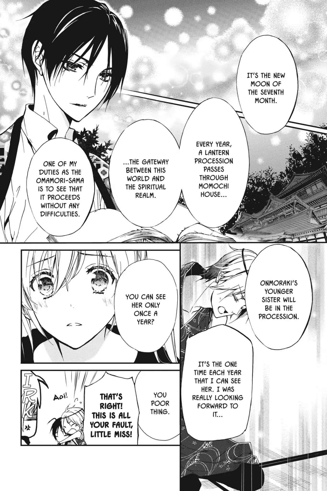 Momochi-san Chi no Ayakashi Ouji Chapter 5 page 8 - Chapter 5: A Formidable New Shikigami?!