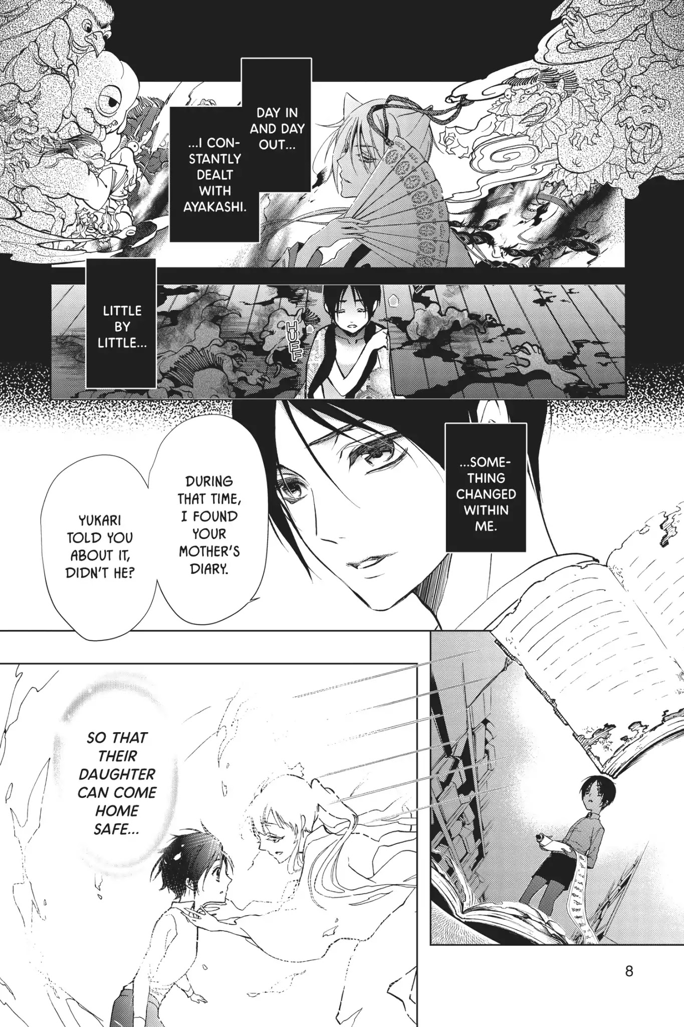 Momochi-san Chi no Ayakashi Ouji Chapter 52 page 8 - Chapter 52: Fourteen Lullabies
