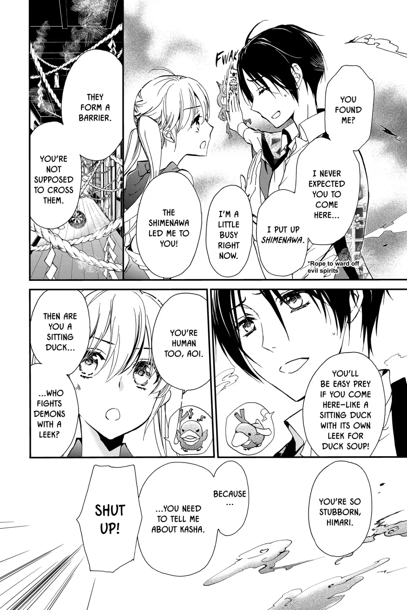 Momochi-san Chi no Ayakashi Ouji Chapter 9 page 14 - Chapter 9: The Crimson Flames Burning in Darkness