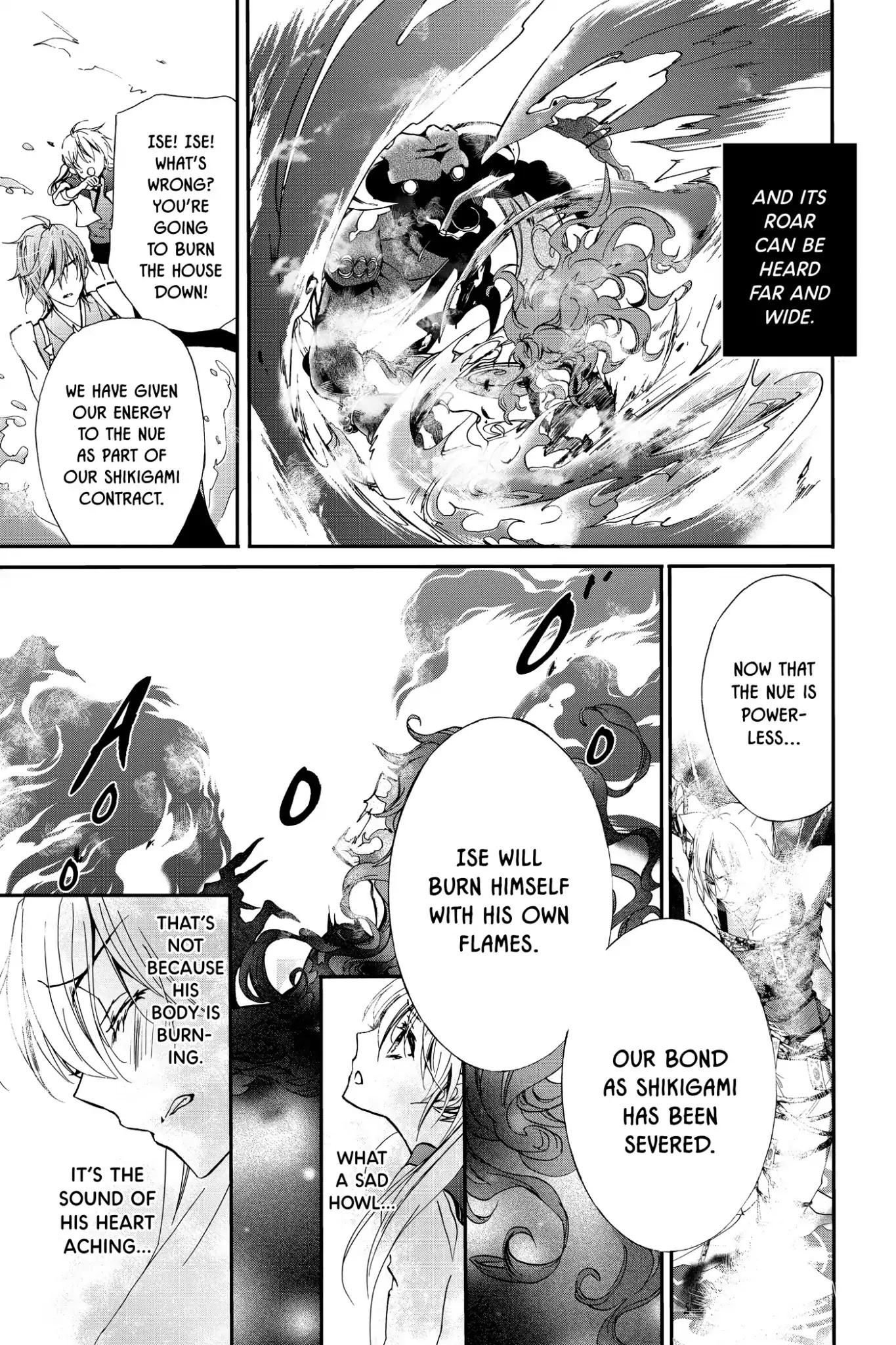Momochi-san Chi no Ayakashi Ouji Chapter 9 page 25 - Chapter 9: The Crimson Flames Burning in Darkness