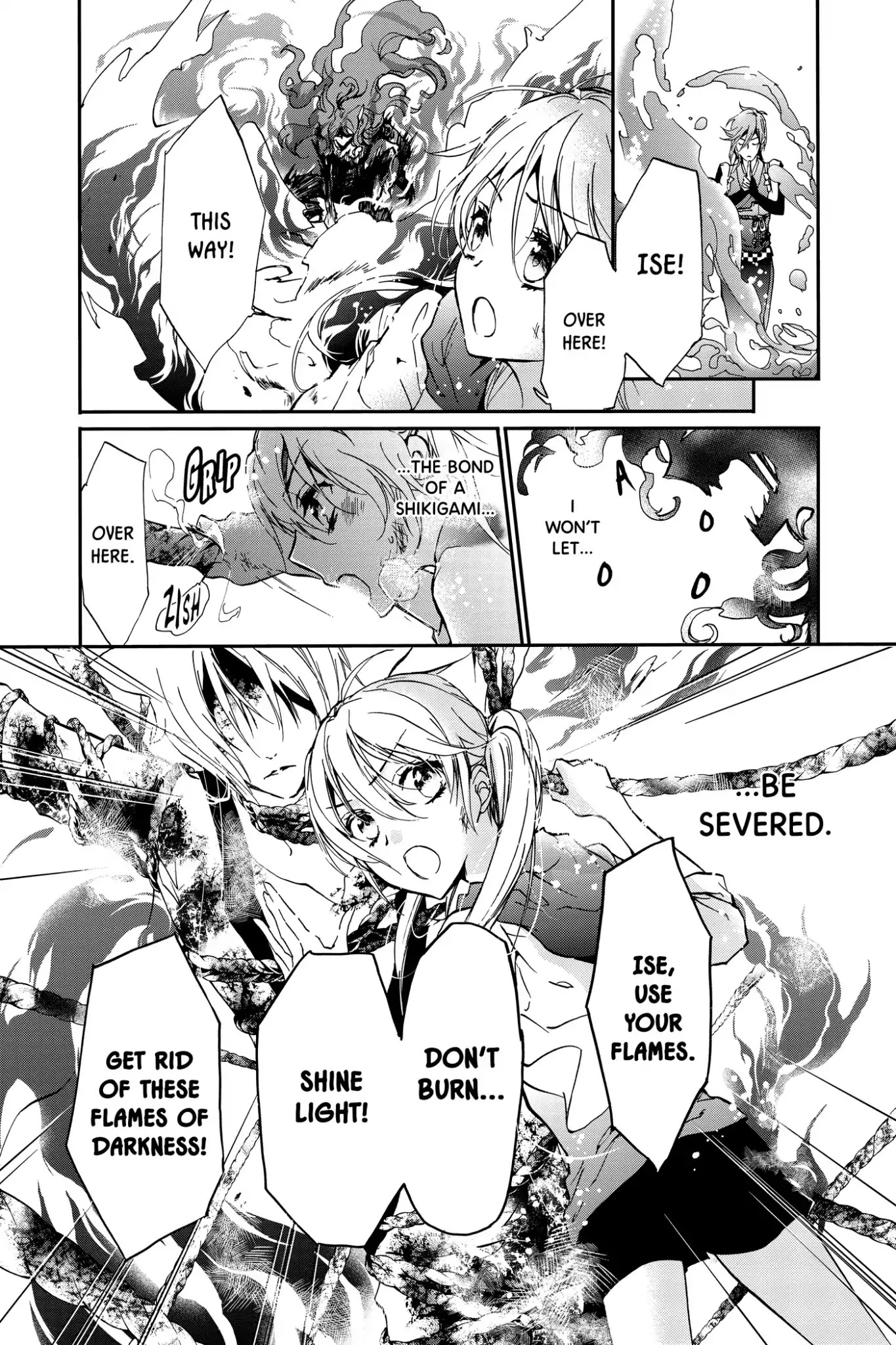 Momochi-san Chi no Ayakashi Ouji Chapter 9 page 29 - Chapter 9: The Crimson Flames Burning in Darkness