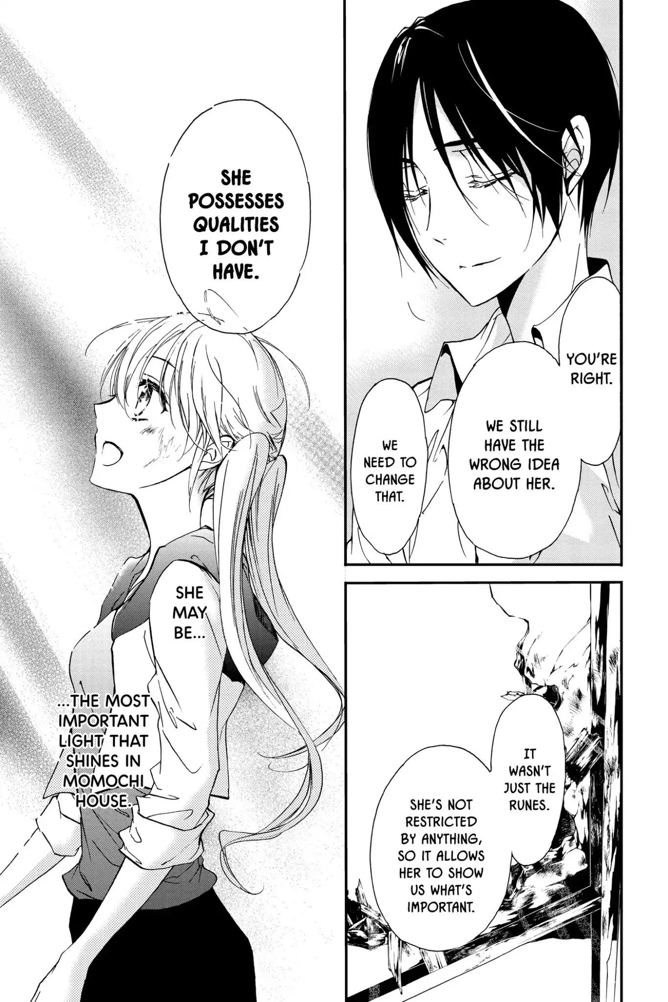 Momochi-san Chi no Ayakashi Ouji Chapter 9 page 35 - Chapter 9: The Crimson Flames Burning in Darkness