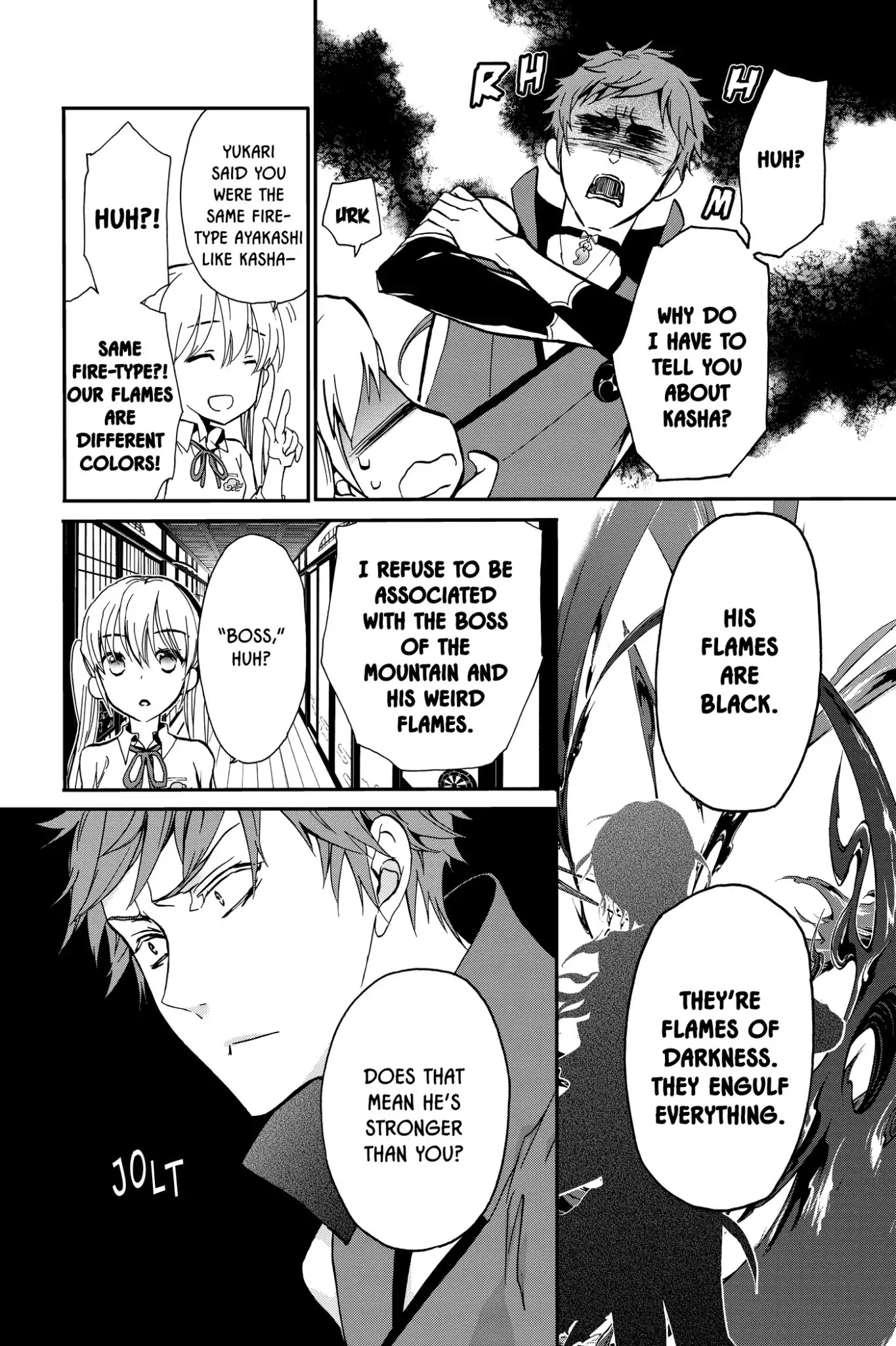 Momochi-san Chi no Ayakashi Ouji Chapter 9 page 8 - Chapter 9: The Crimson Flames Burning in Darkness