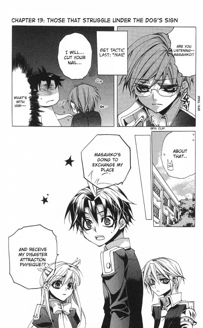 Momogumi Plus Senki Chapter 13 page 13 - Chapter 13: Those that struggle under the Dog's sign