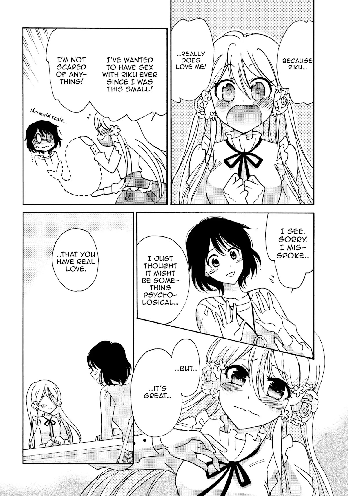 Momoiro Ningyo Chapter 28 page 3 - Chapter 28: Do you want to? Are you scared?