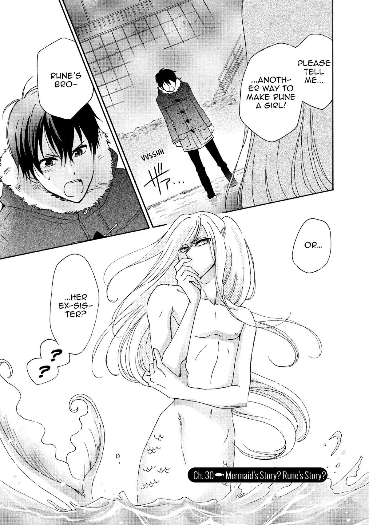 Momoiro Ningyo Chapter 30 page 1 - Chapter 30: Mermaid's Story? Rune's Story?
