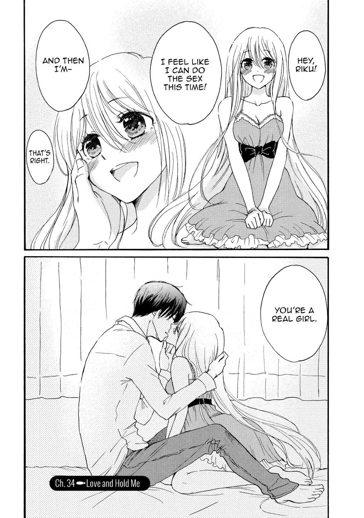 Momoiro Ningyo Chapter 34 page 1 - Chapter 34: Love and Hold Me