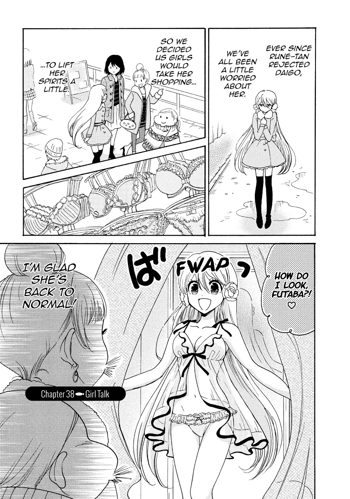 Momoiro Ningyo Chapter 38 page 1 - Chapter 38: Girl Talk
