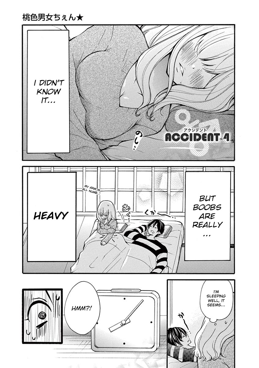 Momoiro Ome-chen Chapter 4 page 1 - Chapter 4: Accident 4