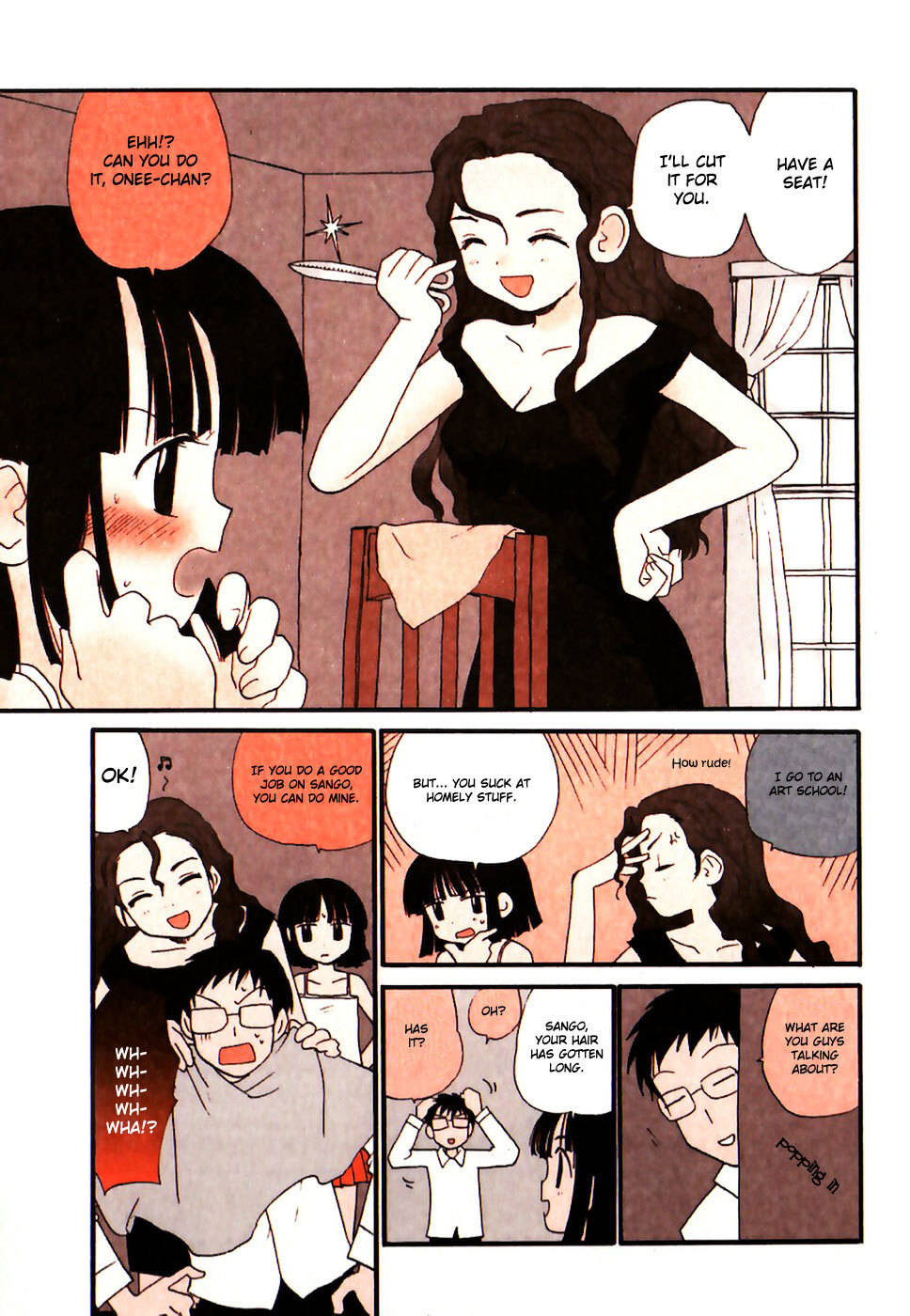 Momoiro Sango Chapter 39 page 3 - Chapter 39: Irie-San The Barber