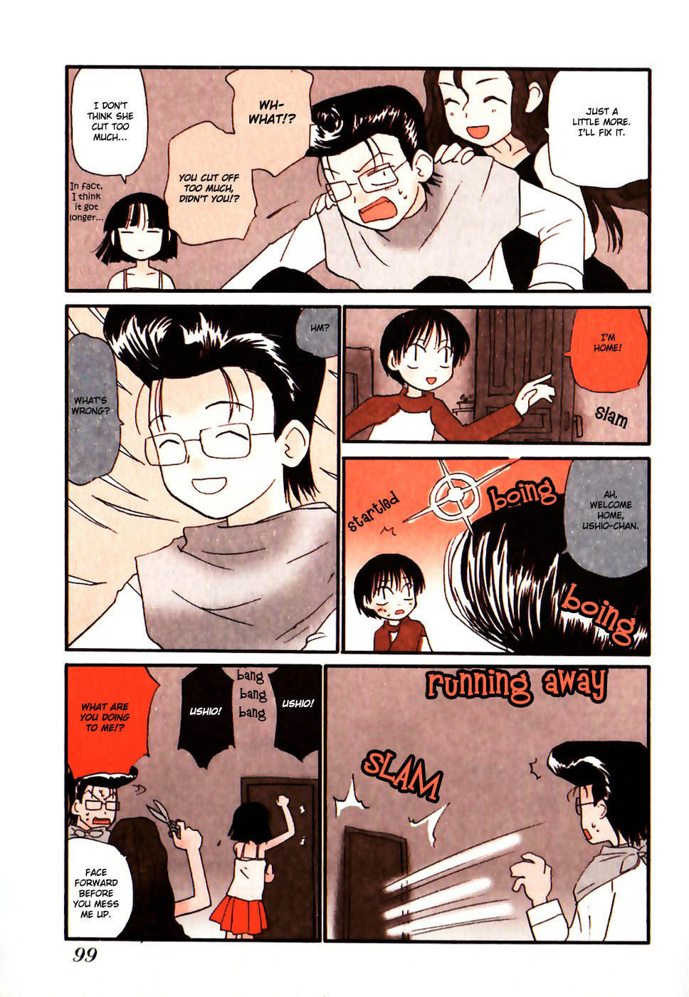 Momoiro Sango Chapter 39 page 5 - Chapter 39: Irie-San The Barber