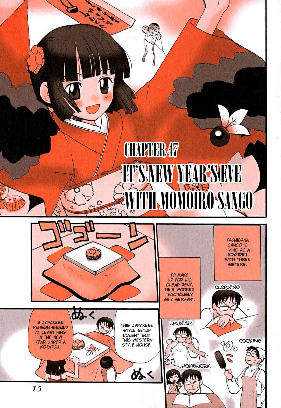 Momoiro Sango Chapter 47 page 1 - Chapter 47: It's New Year's Eve with Chapter