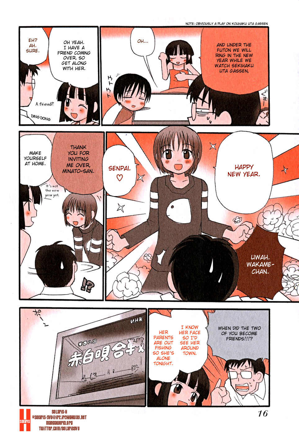 Momoiro Sango Chapter 47 page 2 - Chapter 47: It's New Year's Eve with Chapter