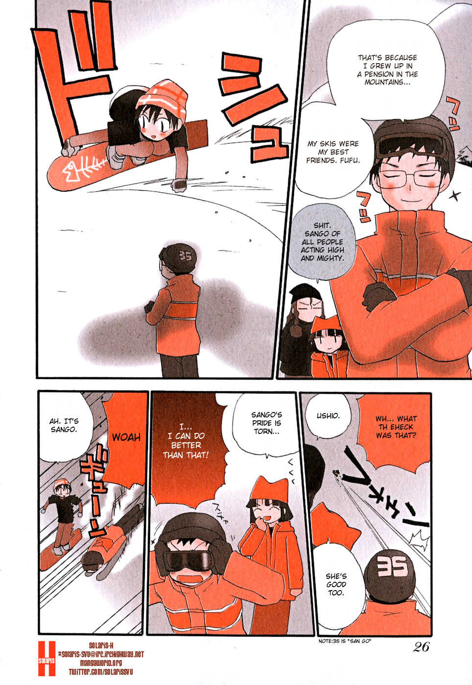 Momoiro Sango Chapter 48 page 2 - Chapter 48: A Fantasy of White Snow