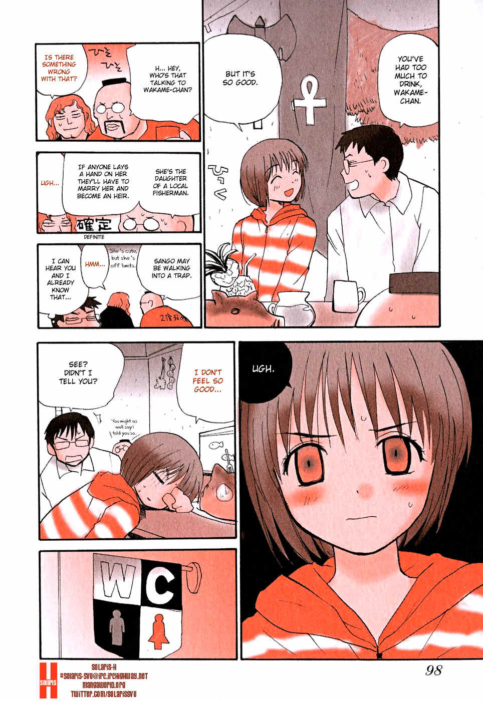 Momoiro Sango Chapter 56 page 2 - Chapter 56: Mixer Wakame-san Part II
