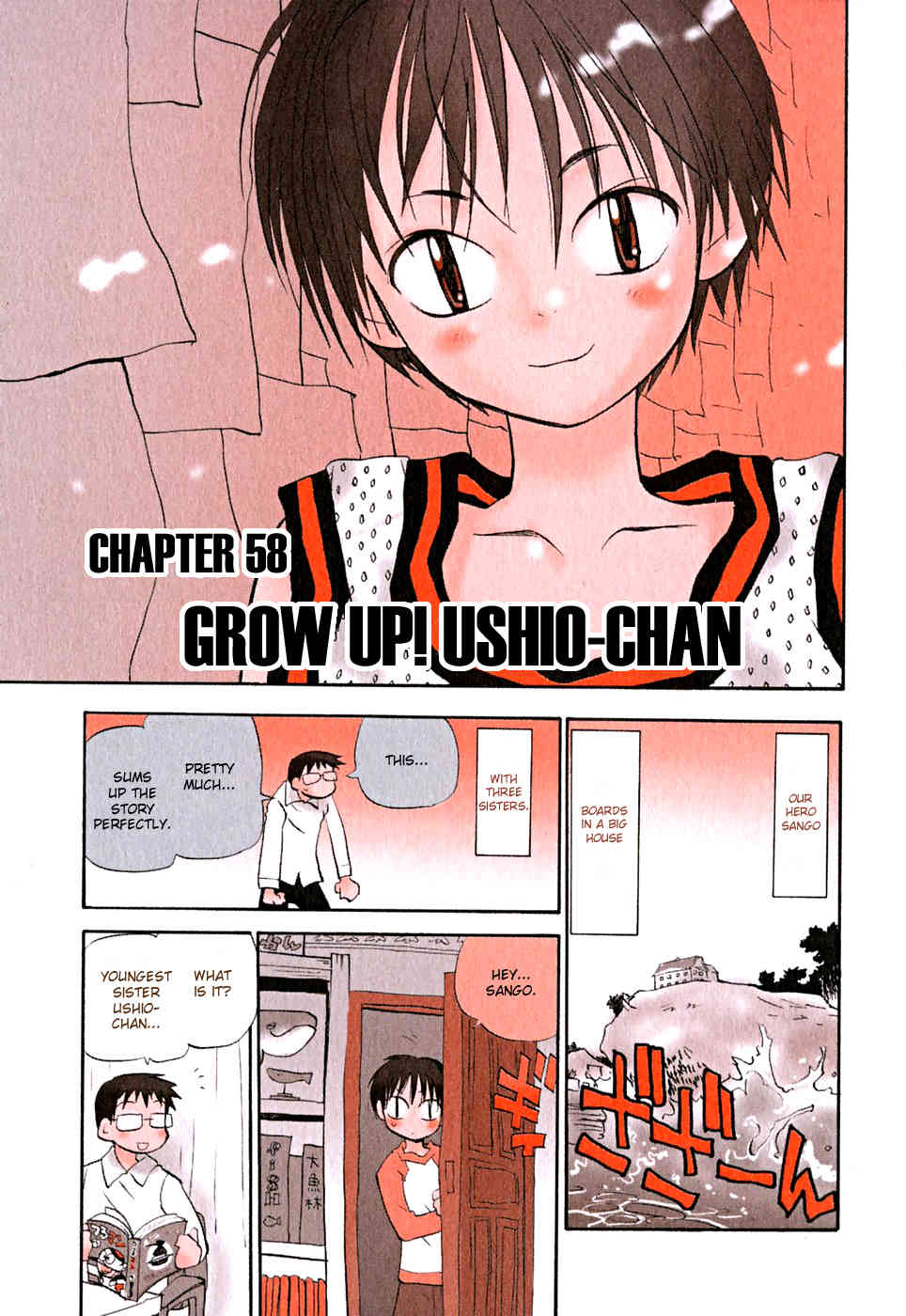 Momoiro Sango Chapter 58 page 1 - Chapter 58: Grow Up! Ushio-chan