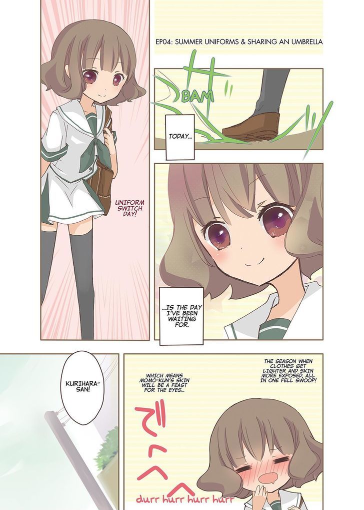 Momokuri Chapter 4 page 1 - Chapter 4 : Summer Uniforms & Sharing An Umbrella