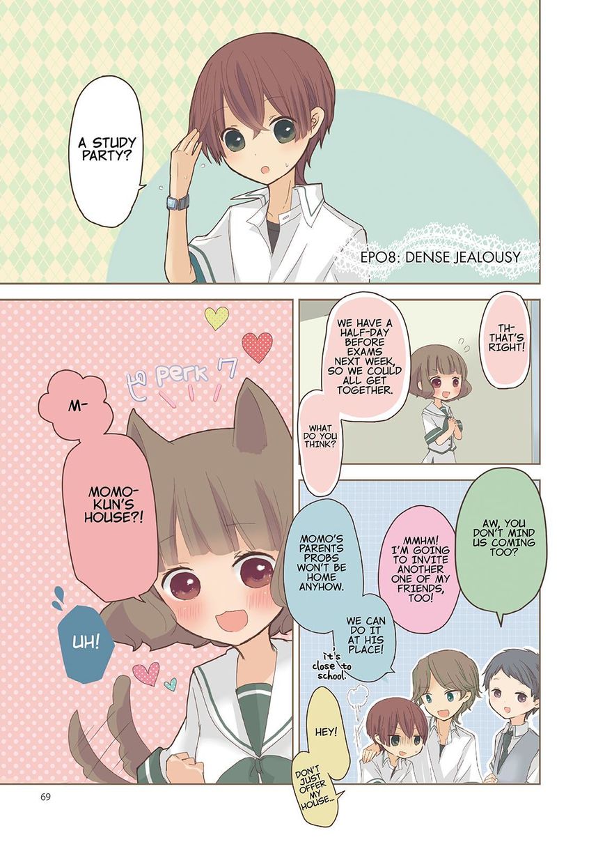 Momokuri Chapter 8 page 1 - Chapter 8 : Dense Jealousy