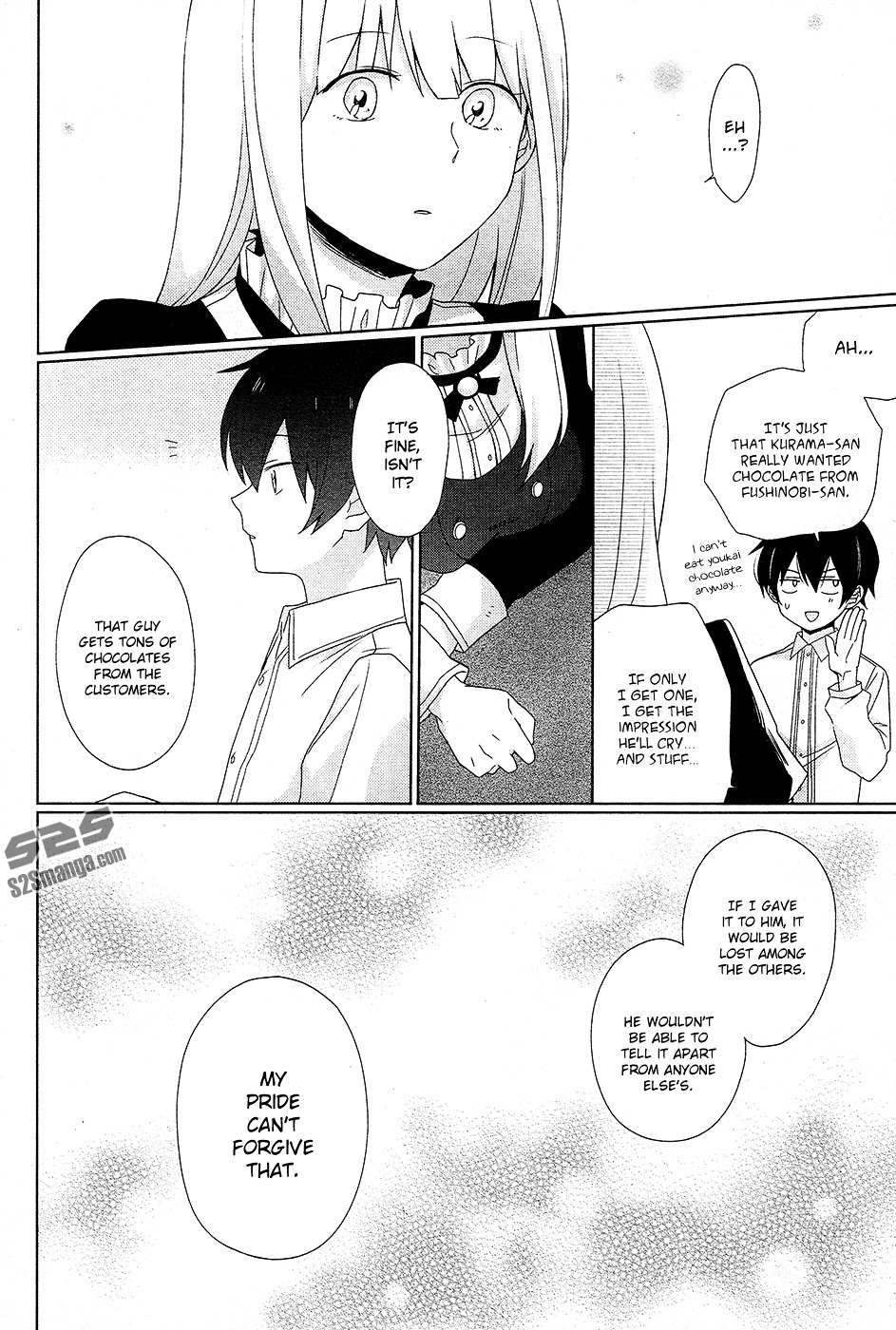 Momomoke Restaurant Chapter 8 page 17 - Chapter 8 : Even if the chocolate is chocolate, I can't eat the chocolate beca...