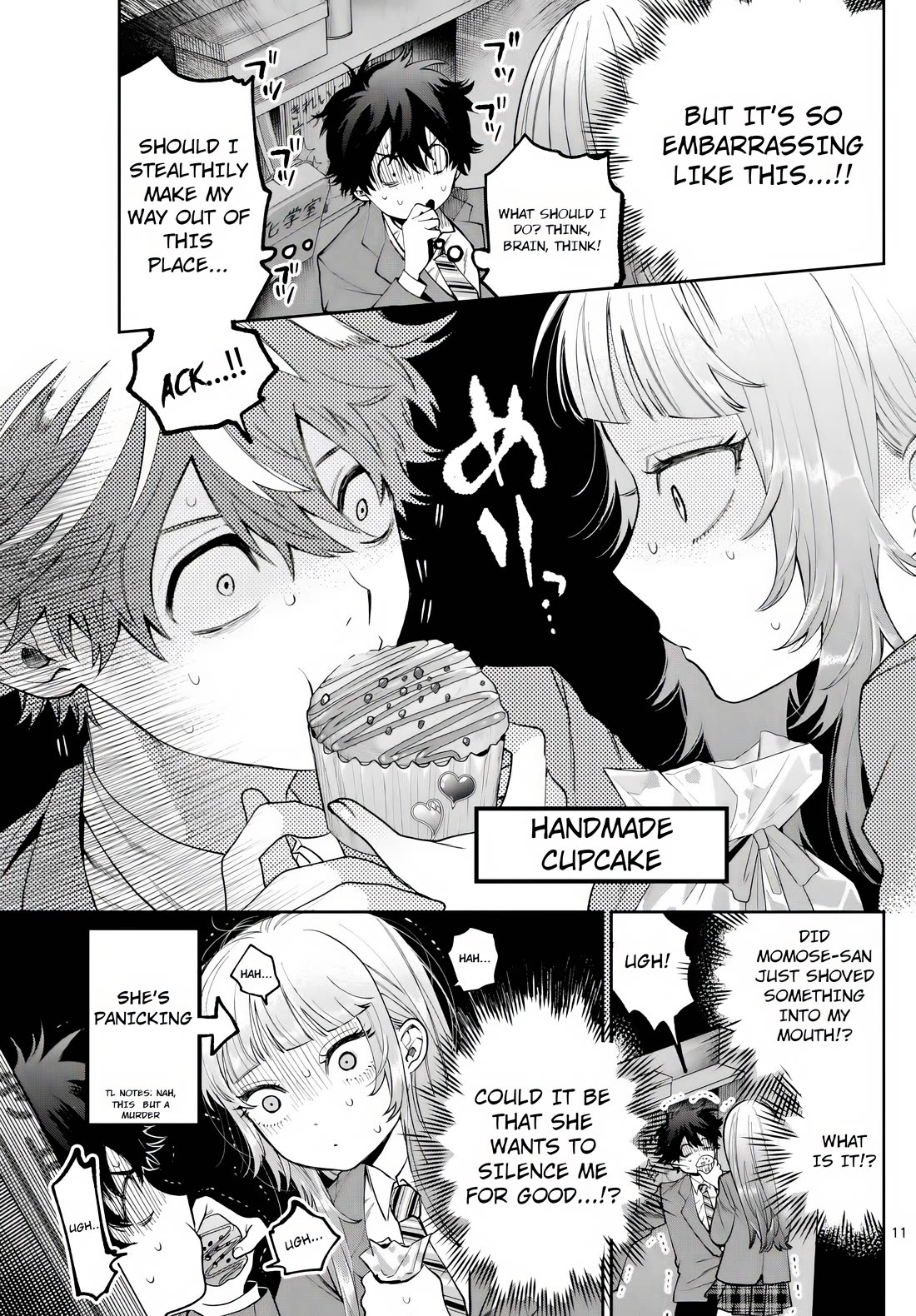 Momose Akira's First Love is a Failure. Chapter 11 page 11 - Chapter 11: Heart thumping at zero distance